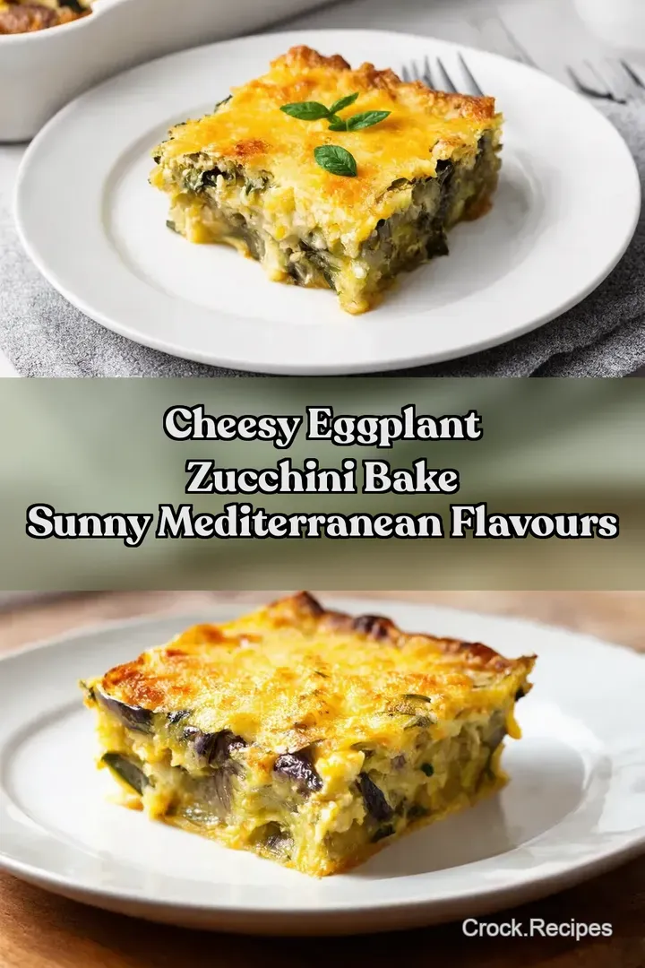 Cheesy Eggplant Zucchini Bake Sunny Mediterranean Flavours