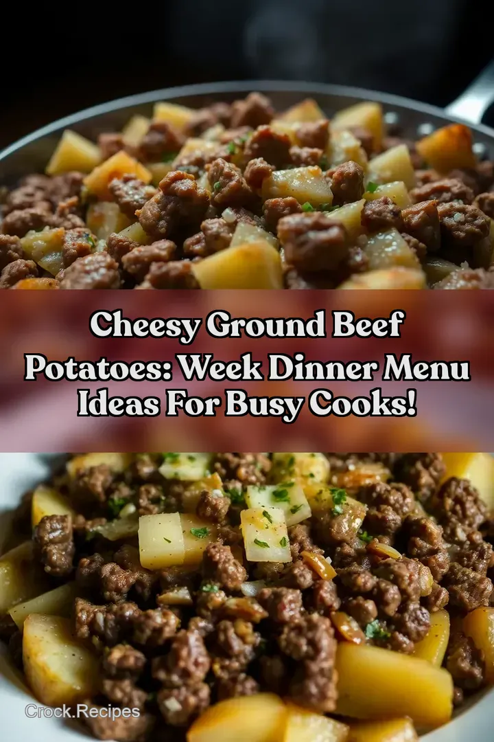 Cheesy Ground Beef Potatoes: Week Dinner Menu Ideas for Busy Cooks!