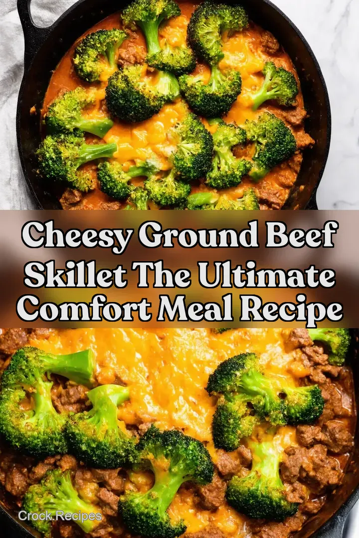Cheesy Ground Beef Skillet The Ultimate Comfort Meal Recipe