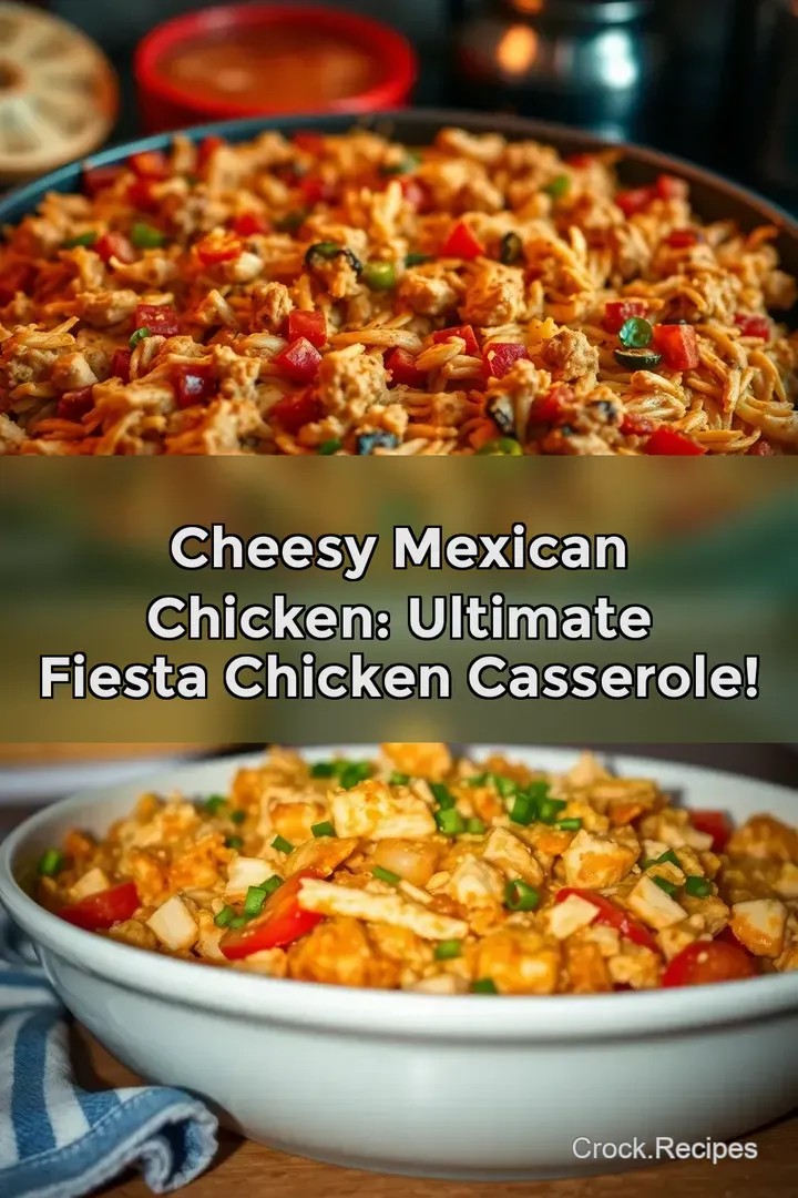 Cheesy Mexican Chicken: Ultimate Fiesta Chicken Casserole!