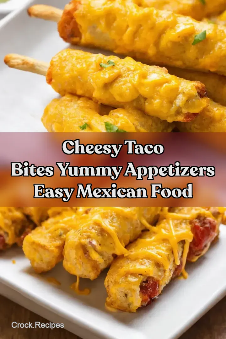 Cheesy Taco Bites Yummy Appetizers Easy Mexican Food