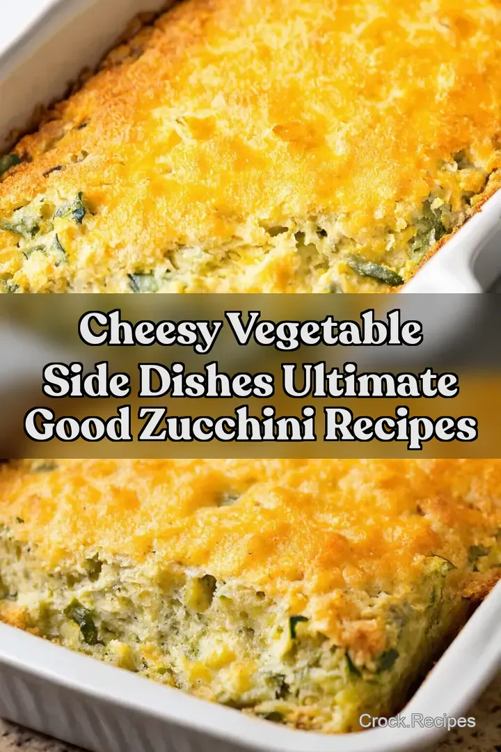 Cheesy Vegetable Side Dishes Ultimate good zucchini recipes