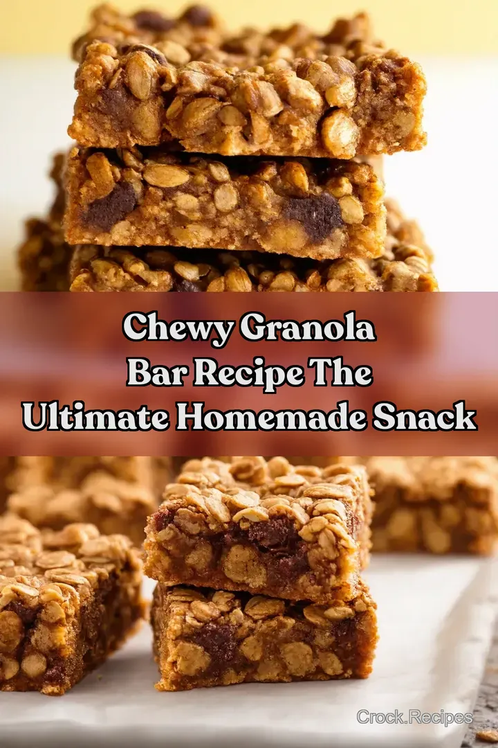 Chewy Granola Bar Recipe The Ultimate Homemade Snack