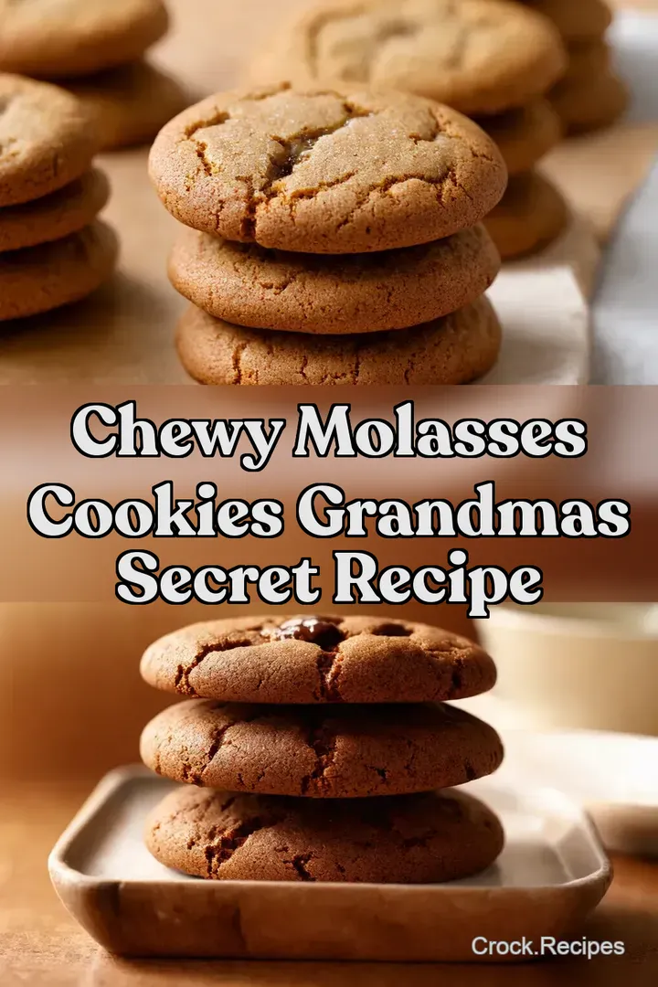 Chewy Molasses Cookies Grandmas Secret Recipe