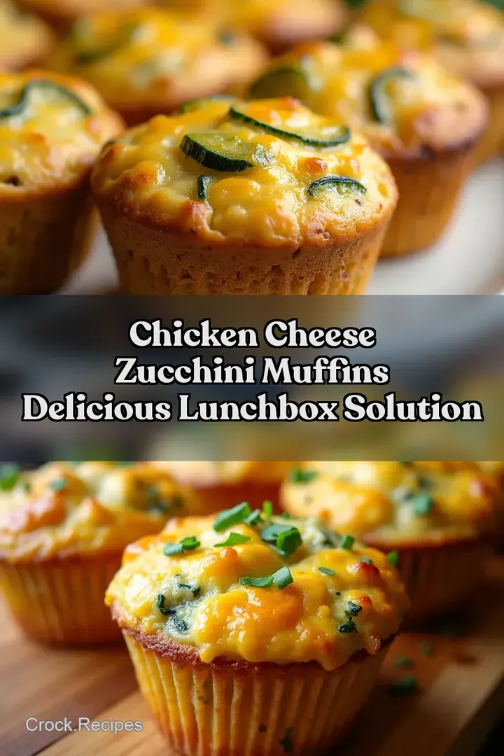 Chicken Cheese Zucchini Muffins Delicious Lunchbox Solution