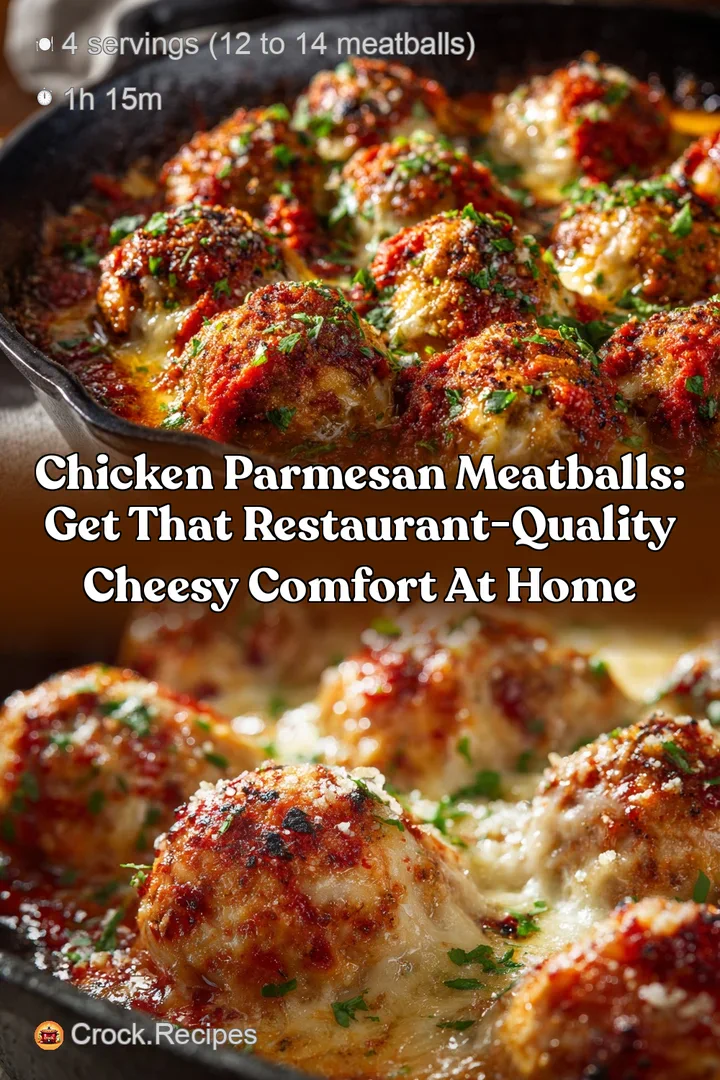 Chicken Parmesan Meatballs: Get That Restaurant-Quality Cheesy Comfort at Home