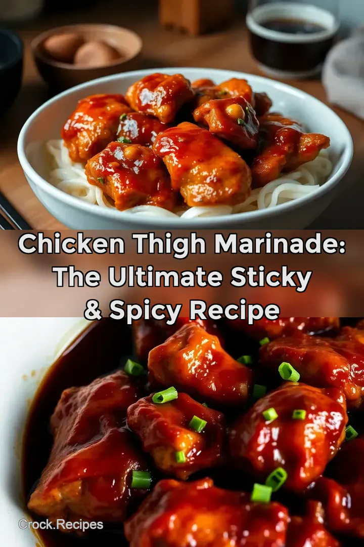 Chicken Thigh Marinade: The Ultimate Sticky & Spicy Recipe