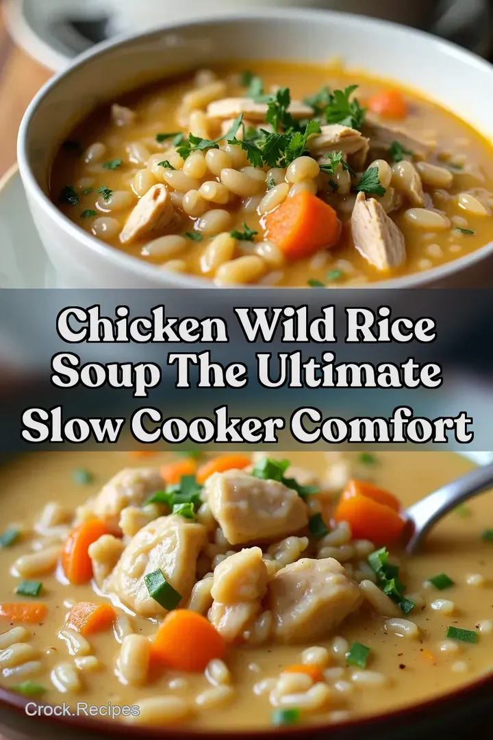 Chicken Wild Rice Soup The Ultimate Slow Cooker Comfort