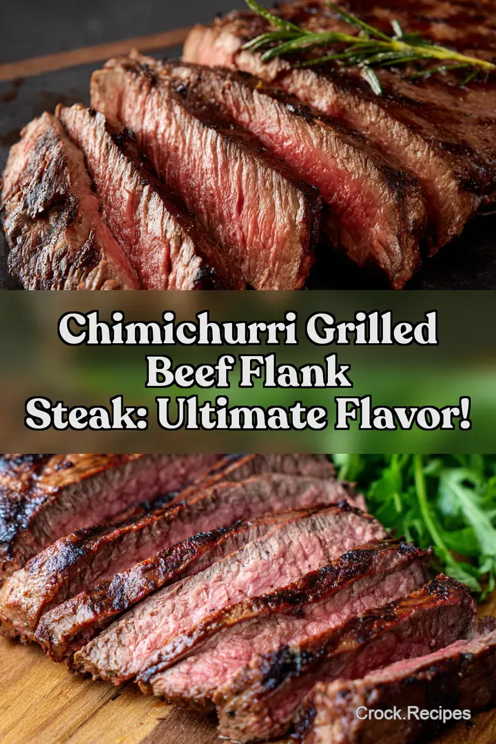 Chimichurri Grilled Beef Flank Steak: Ultimate Flavor! : PIN FOR LATER Chimichurri Grilled Beef Flank Steak: Ultimate Flavor!