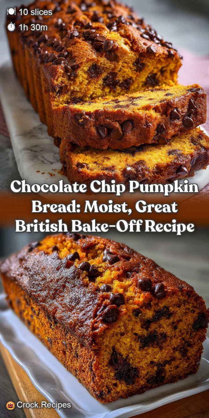 Chocolate Chip Pumpkin Bread: Moist Great British Bake-Off Recipe