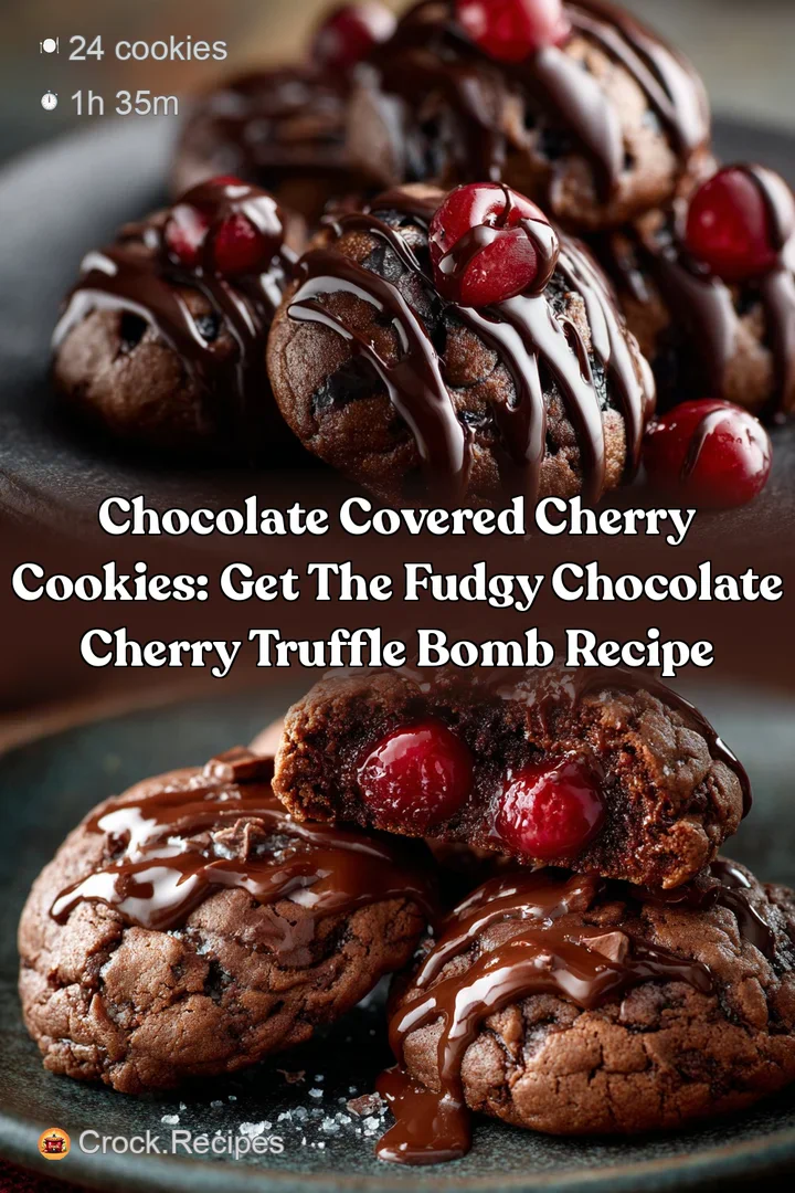 Chocolate Covered Cherry Cookies: Get the Fudgy Chocolate Cherry Truffle Bomb Recipe
