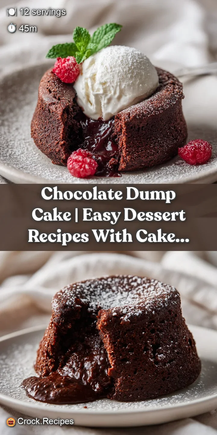 Close-up of a fork sinking into moist, dark chocolate cake, revealing a gooey, melted chocolate center.