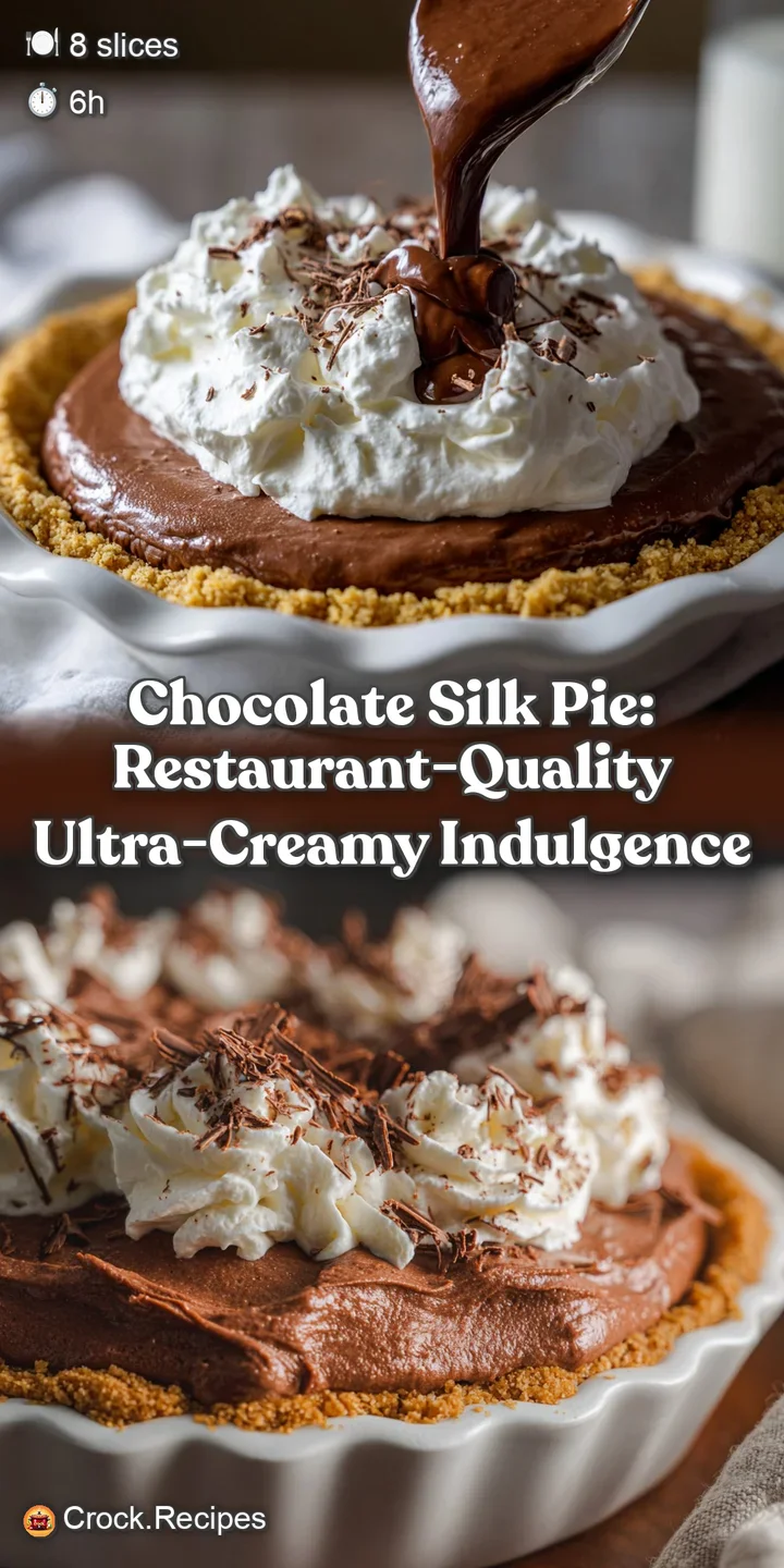 Chocolate Silk Pie: Restaurant-Quality Ultra-Creamy Indulgence