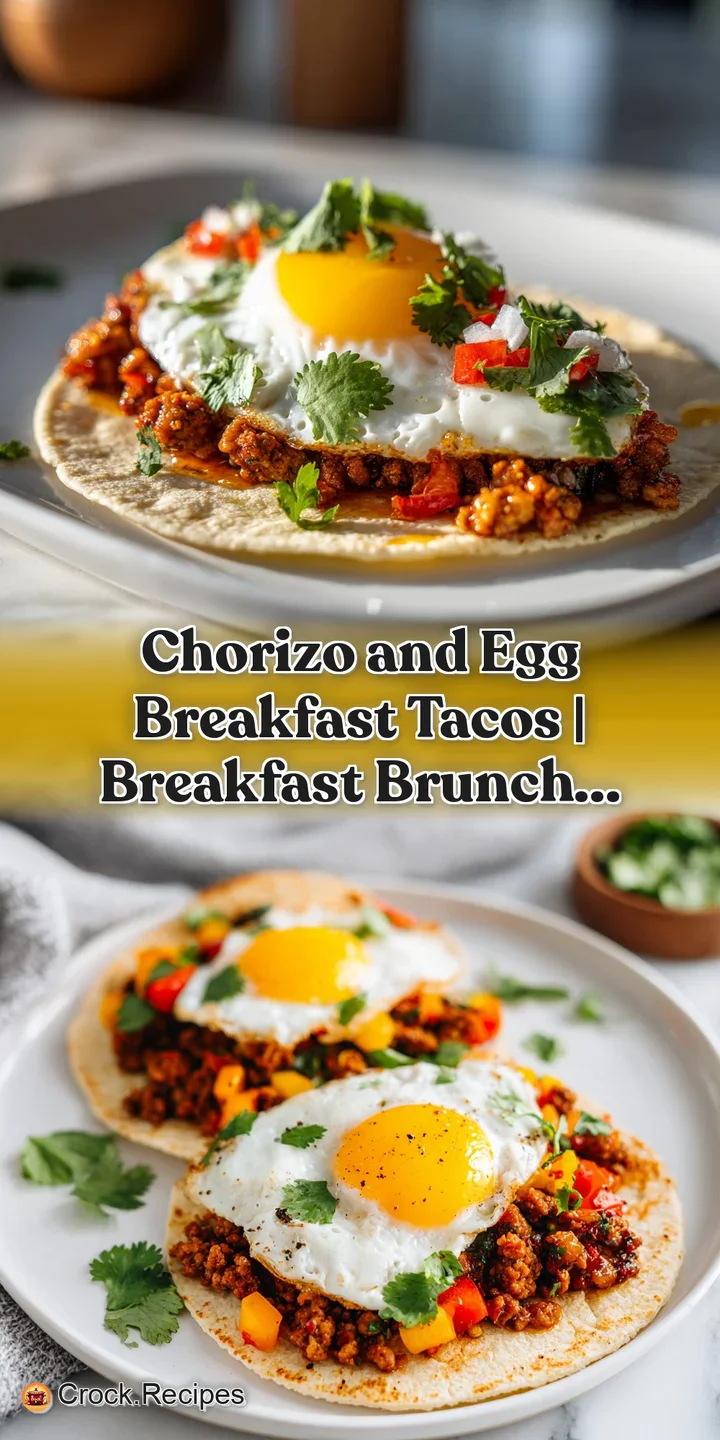 Close-up of a golden taco shell filled with sizzling chorizo and fluffy eggs, topped with fresh cilantro and pico de gallo.