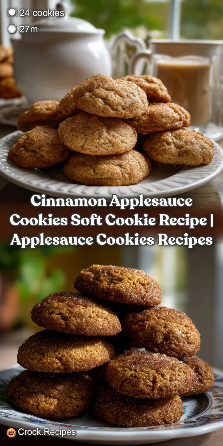 Cinnamon Applesauce Cookies Soft Cookie Recipe | Applesauce Cookies Recipes