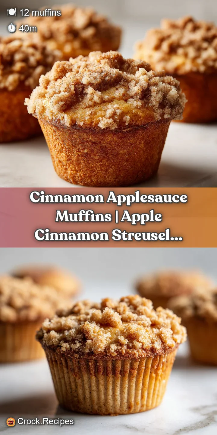 Close-up of a fluffy, tender muffin revealing soft apple pieces and a rich, streusel topping.
