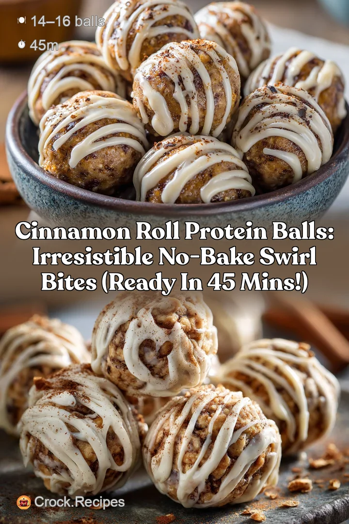 Cinnamon Roll Protein Balls: Irresistible No-Bake Swirl Bites (Ready in 45 Mins!)
