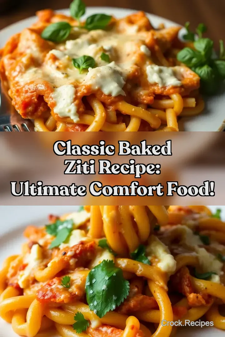 Classic Baked Ziti Recipe: Ultimate Comfort Food!