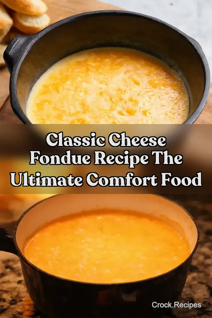 Classic Cheese Fondue Recipe The Ultimate Comfort Food