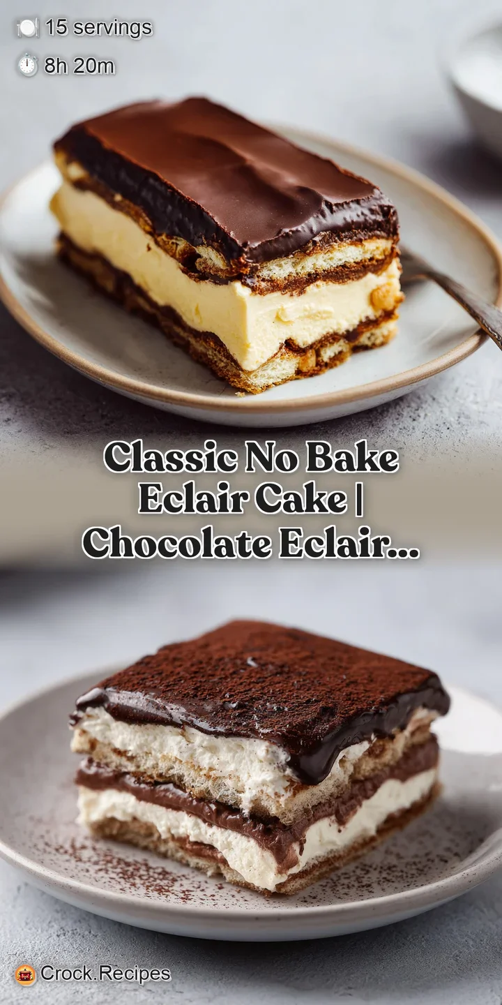 Close-up of a fluffy pastry layer peeking through creamy filling, coated in glistening dark chocolate.