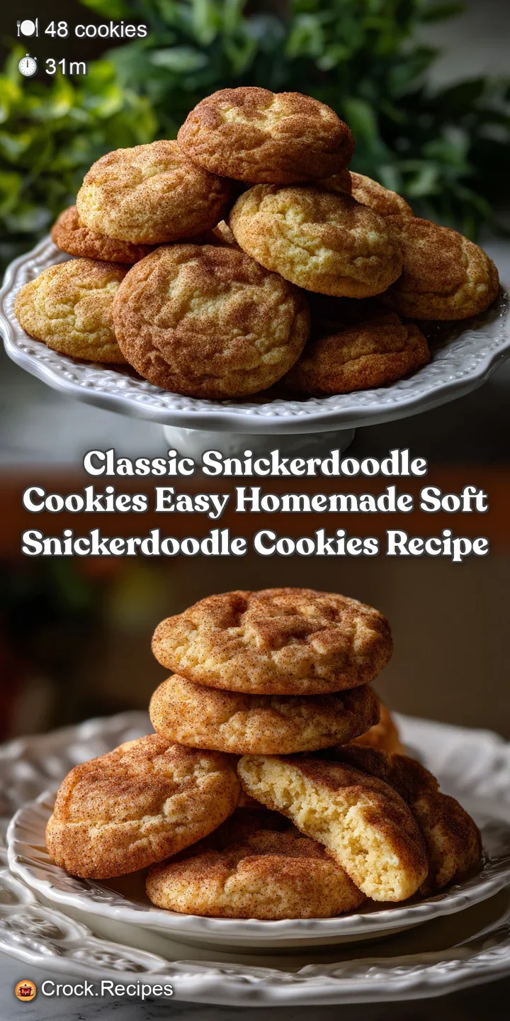 Classic Snickerdoodle Cookies Easy Homemade Soft Snickerdoodle Cookies Recipe