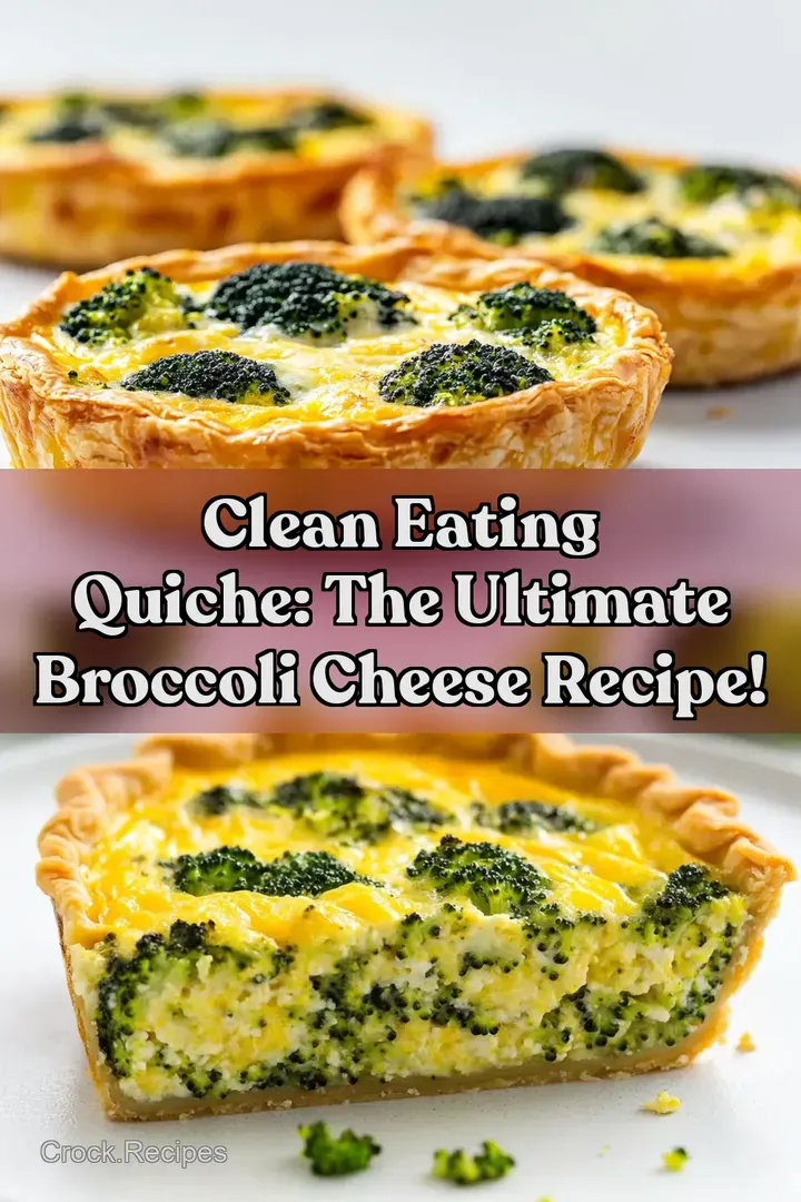 Clean Eating Quiche: The Ultimate Broccoli Cheese Recipe!