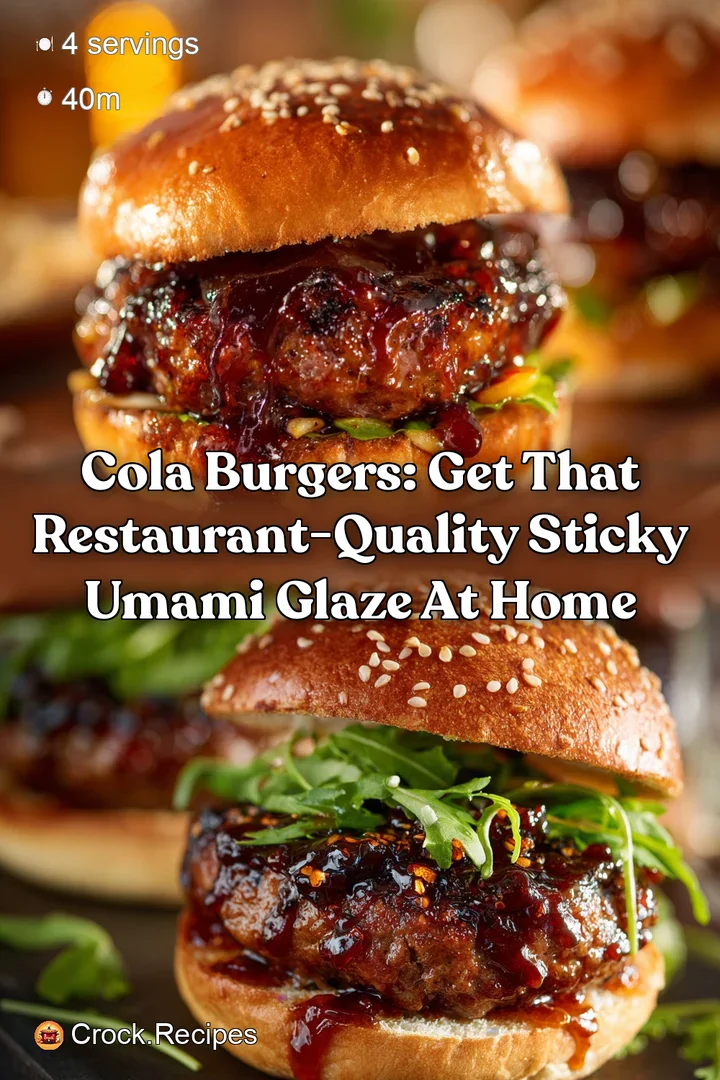 Cola Burgers: Get That Restaurant-Quality Sticky Umami Glaze At Home