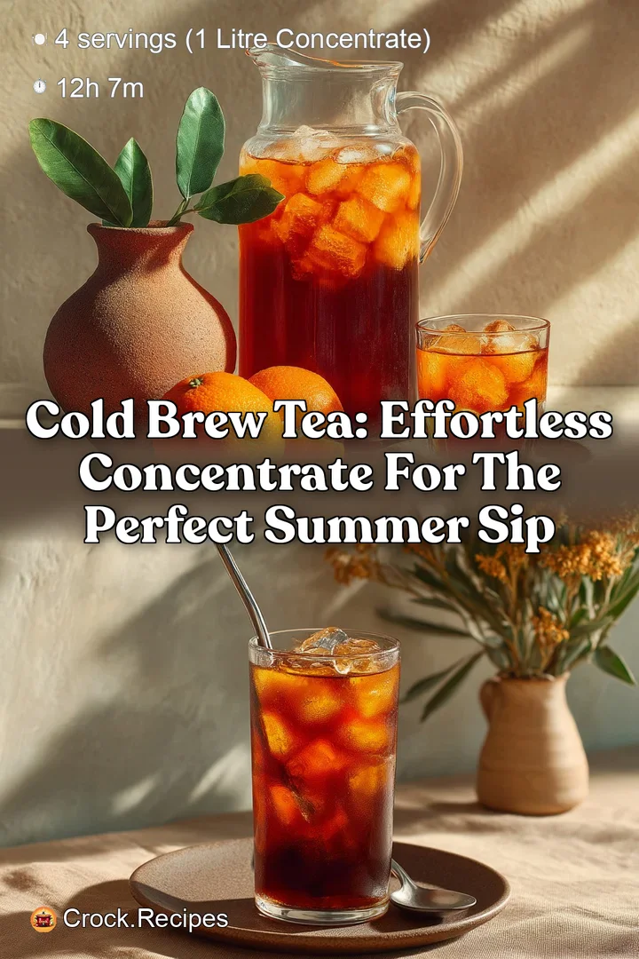 Cold Brew Tea: Effortless Concentrate for the Perfect Summer Sip