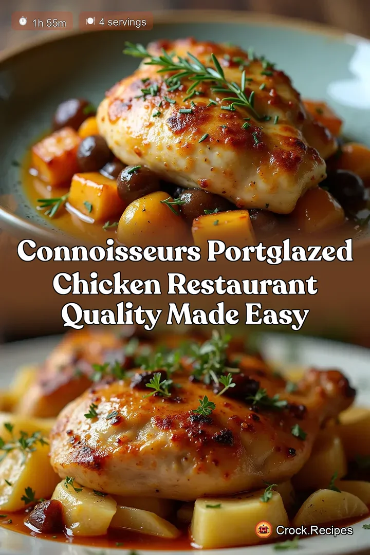 Connoisseurs PortGlazed Chicken Restaurant Quality Made Easy