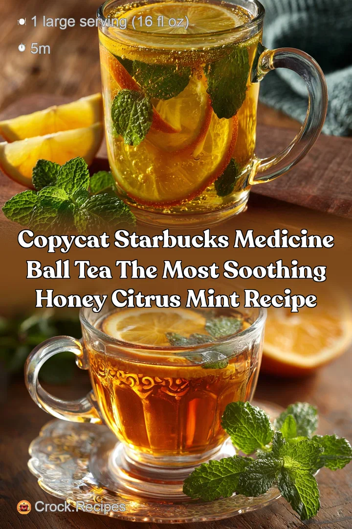 Copycat Starbucks Medicine Ball Tea The Most Soothing Honey Citrus Mint Recipe