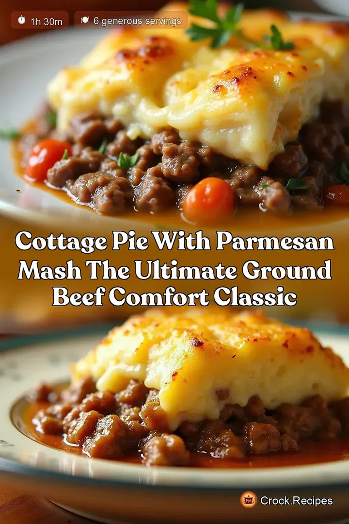 Cottage Pie with Parmesan Mash The Ultimate Ground Beef Comfort Classic