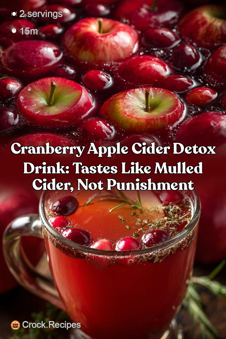 Cranberry Apple Cider Detox Drink: Tastes Like Mulled Cider Not Punishment