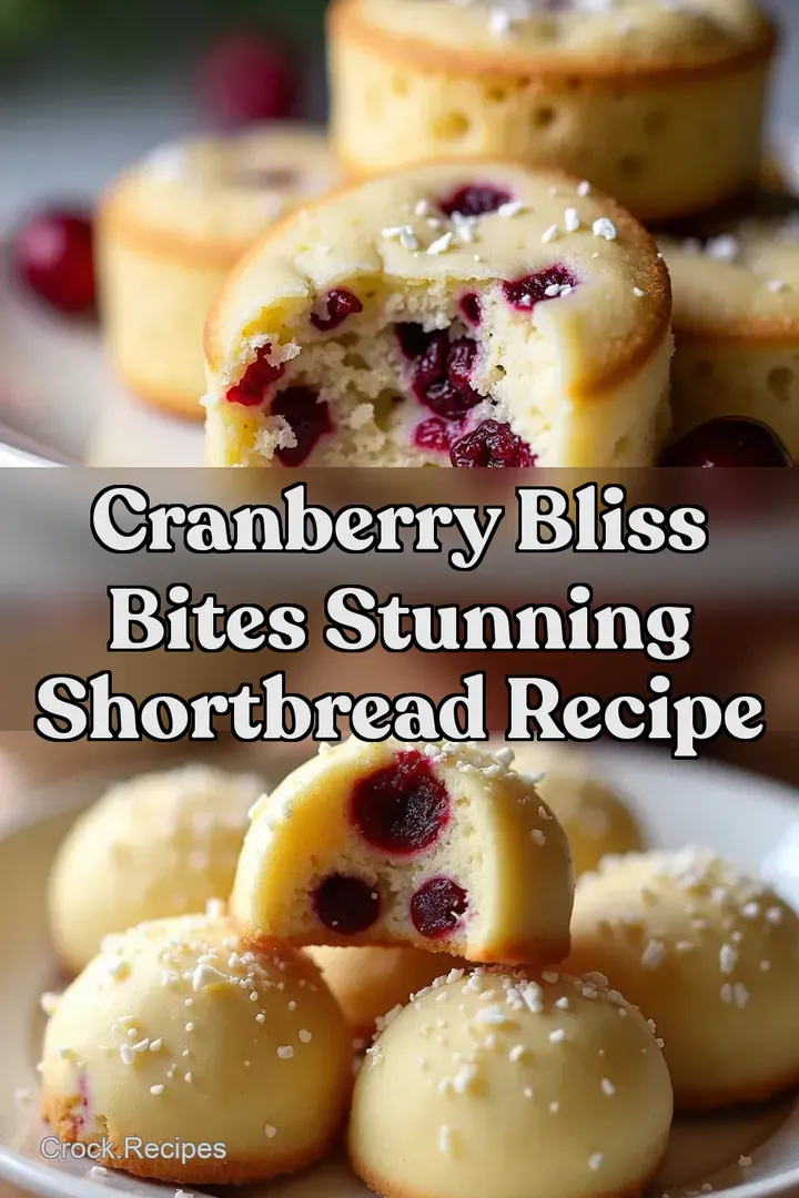 Cranberry Bliss Bites Stunning Shortbread Recipe