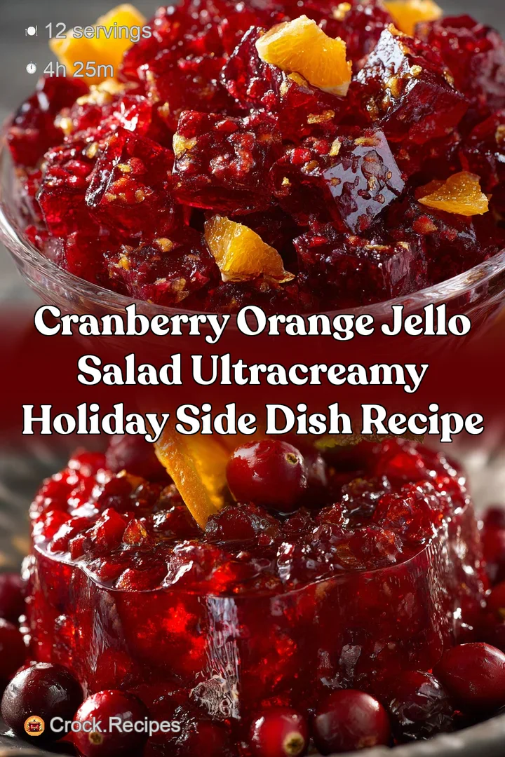 Cranberry Orange Jello Salad UltraCreamy Holiday Side Dish Recipe