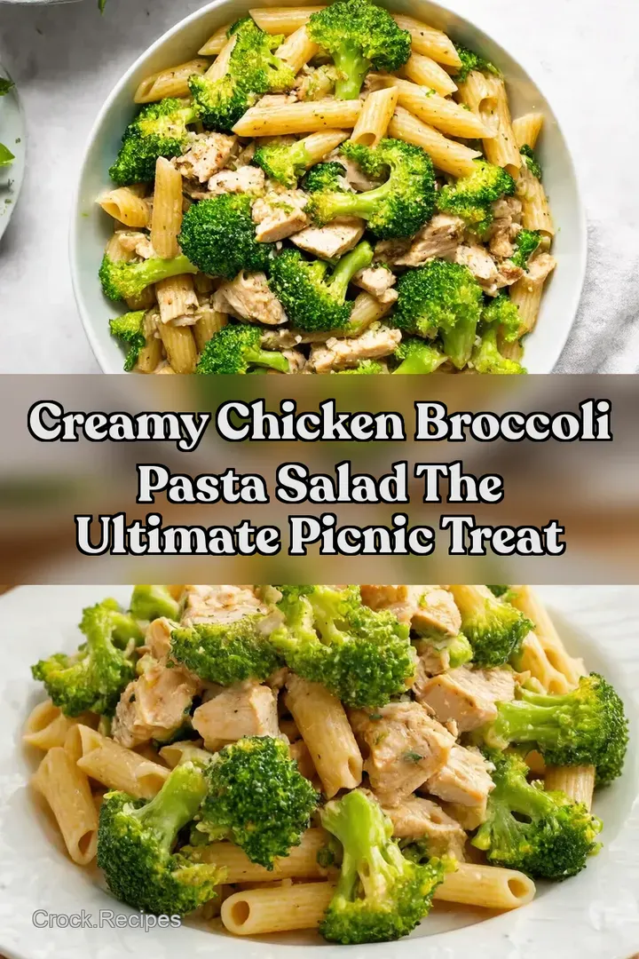Creamy Chicken Broccoli Pasta Salad The Ultimate Picnic Treat