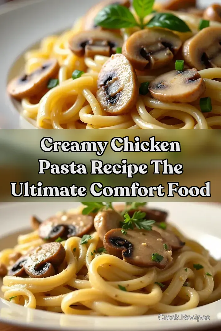 Creamy Chicken Pasta Recipe The Ultimate Comfort Food