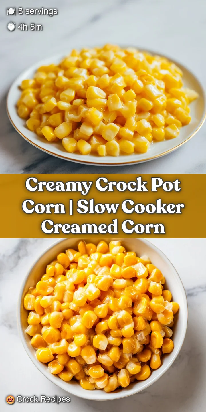 Close-up of steaming, bright yellow corn kernels enveloped in a rich, velvety cream sauce with a buttery sheen.