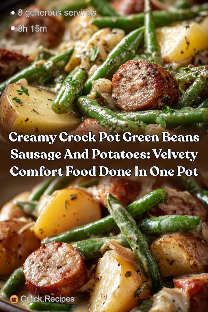 Creamy Crock Pot Green Beans Sausage and Potatoes: Velvety Comfort Food Done in One Pot