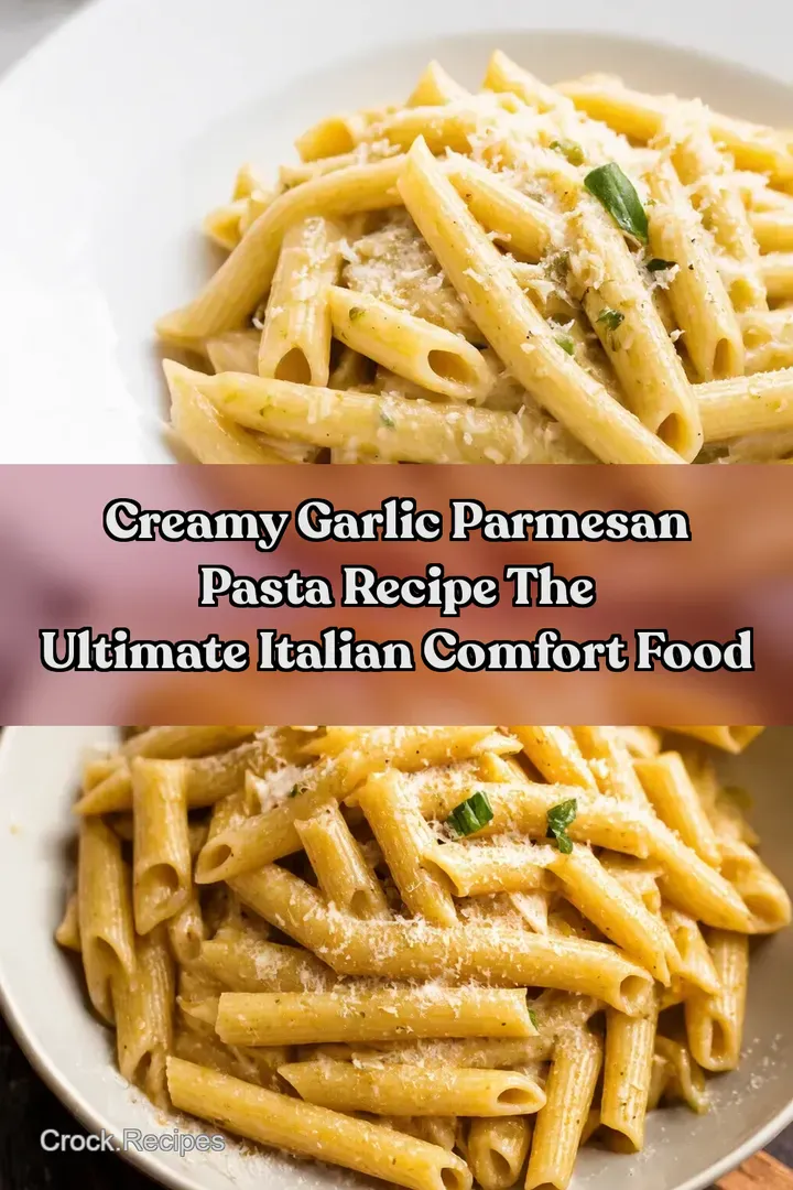 Creamy Garlic Parmesan Pasta Recipe The Ultimate Italian Comfort Food