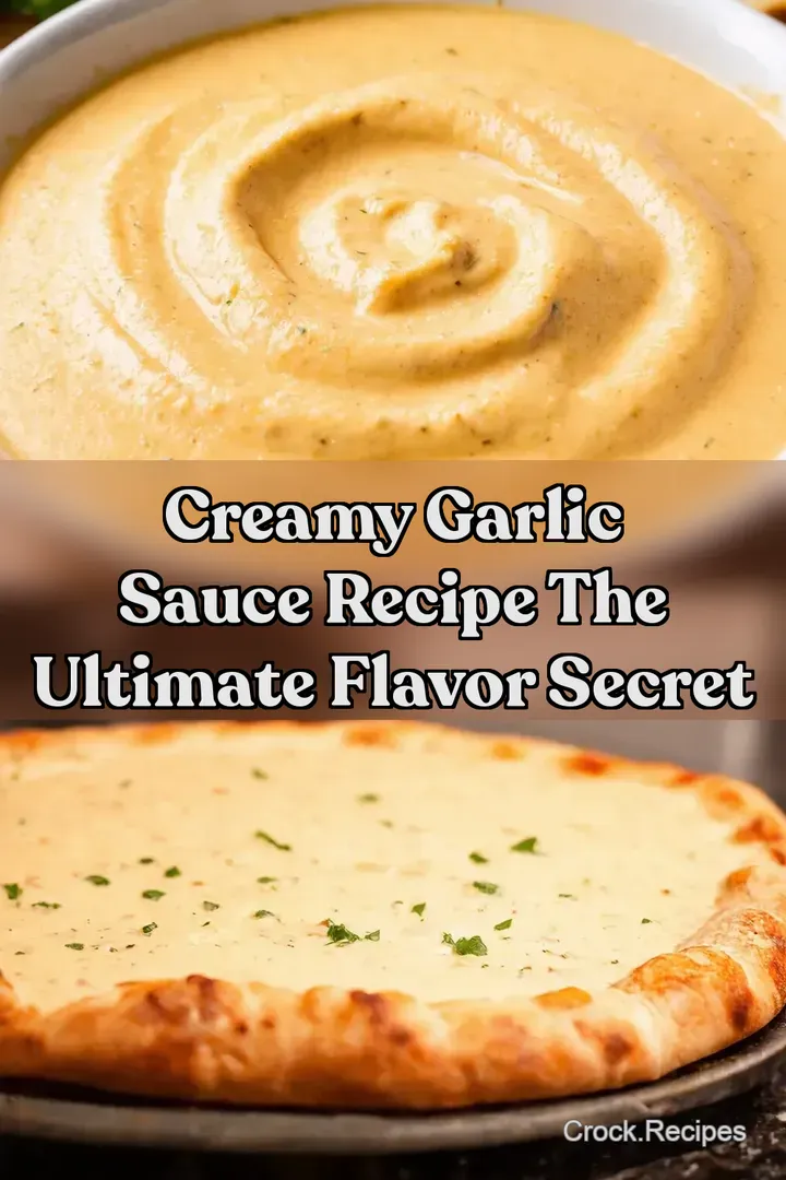 Creamy Garlic Sauce Recipe The Ultimate Flavor Secret