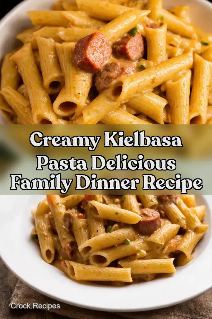 Creamy Kielbasa Pasta Delicious Family Dinner Recipe