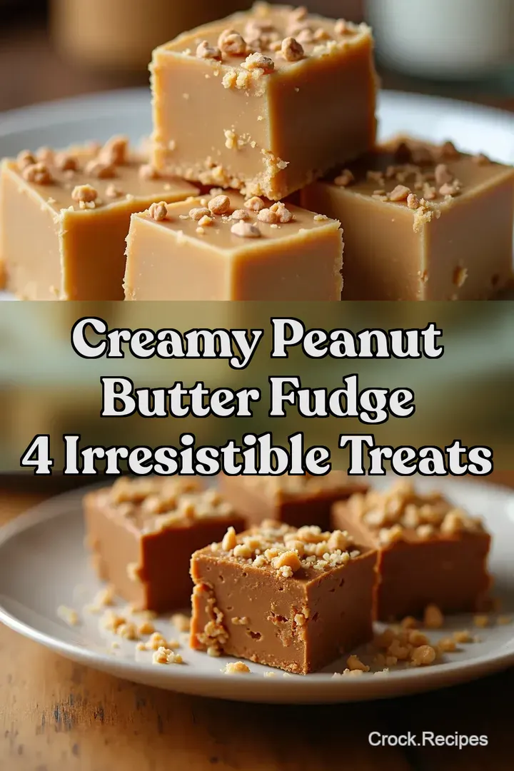 Creamy Peanut Butter Fudge 4 Irresistible Treats