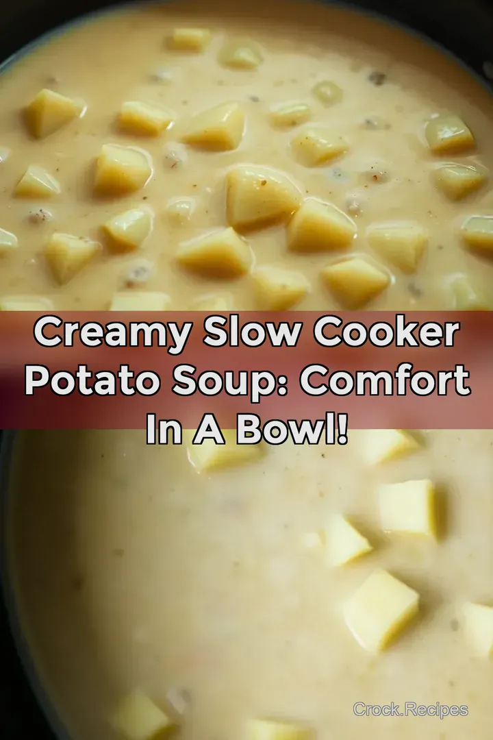 Creamy Slow Cooker Potato Soup: Comfort In A Bowl!
