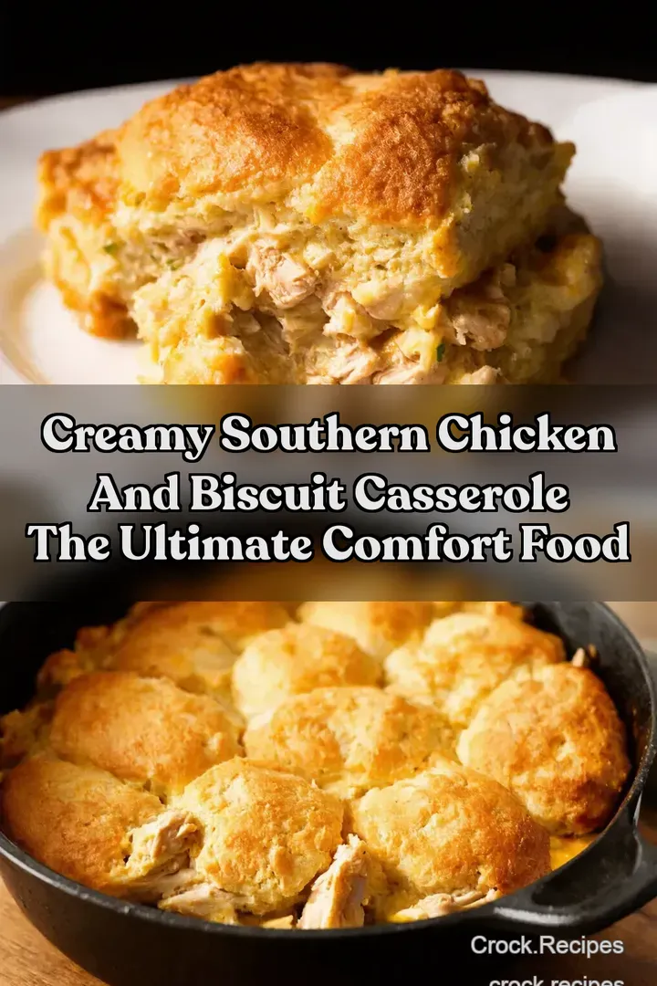 Creamy Southern Chicken and Biscuit Casserole The Ultimate Comfort Food