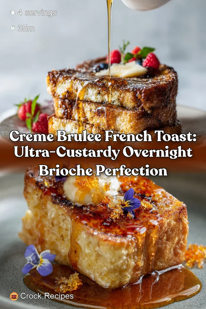 Creme Brulee French Toast: Ultra-Custardy Overnight Brioche Perfection