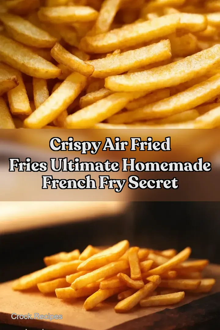 Crispy Air Fried Fries Ultimate Homemade French Fry Secret : PIN FOR LATER Crispy Air Fried Fries Ultimate Homemade French Fry Secret