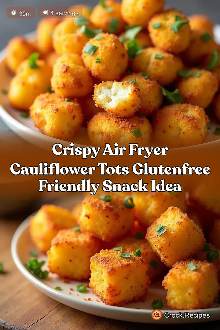 Crispy Air Fryer Cauliflower Tots GlutenFree Friendly Snack Idea