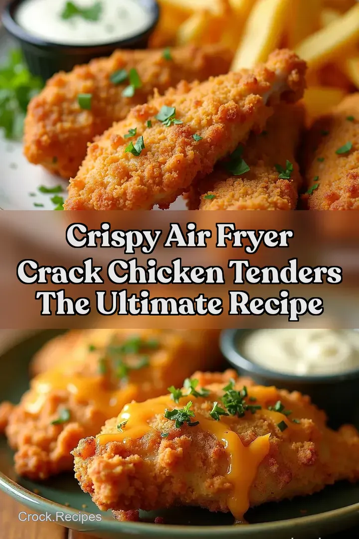 Crispy Air Fryer Crack Chicken Tenders The Ultimate Recipe