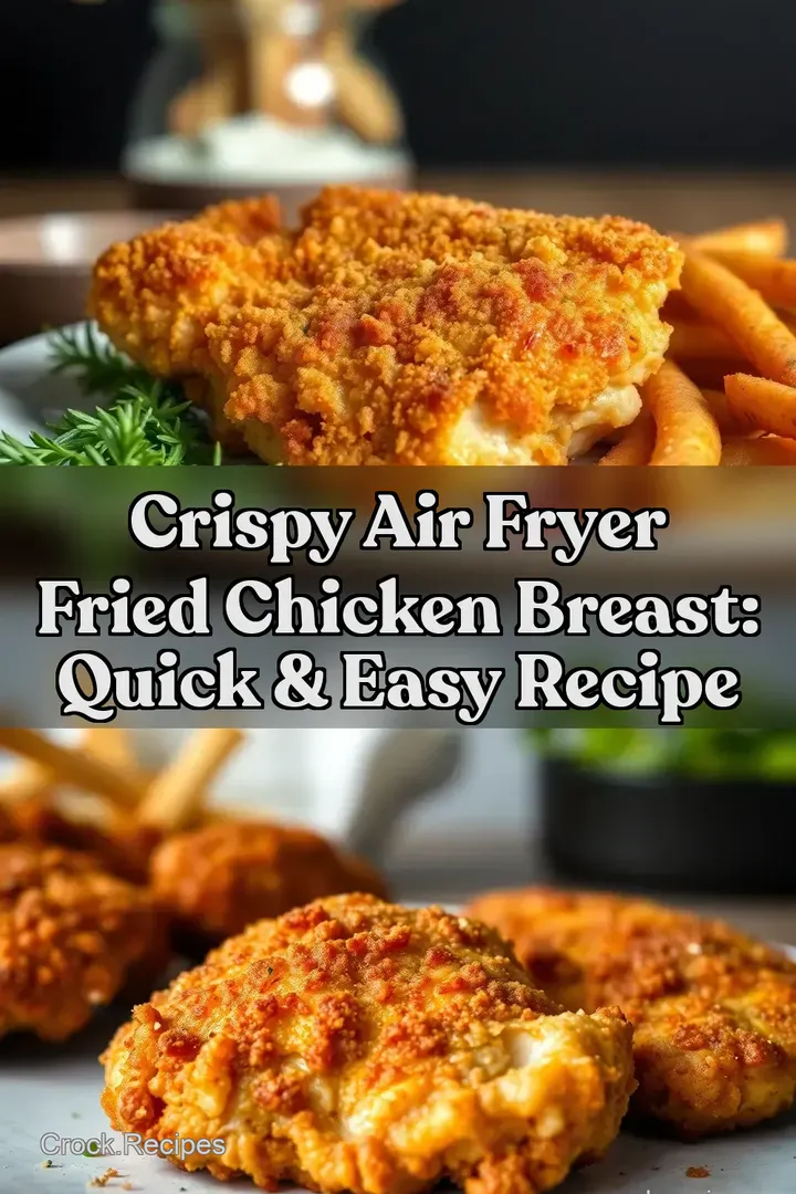 Crispy air fryer fried chicken breast: Quick &amp Easy Recipe