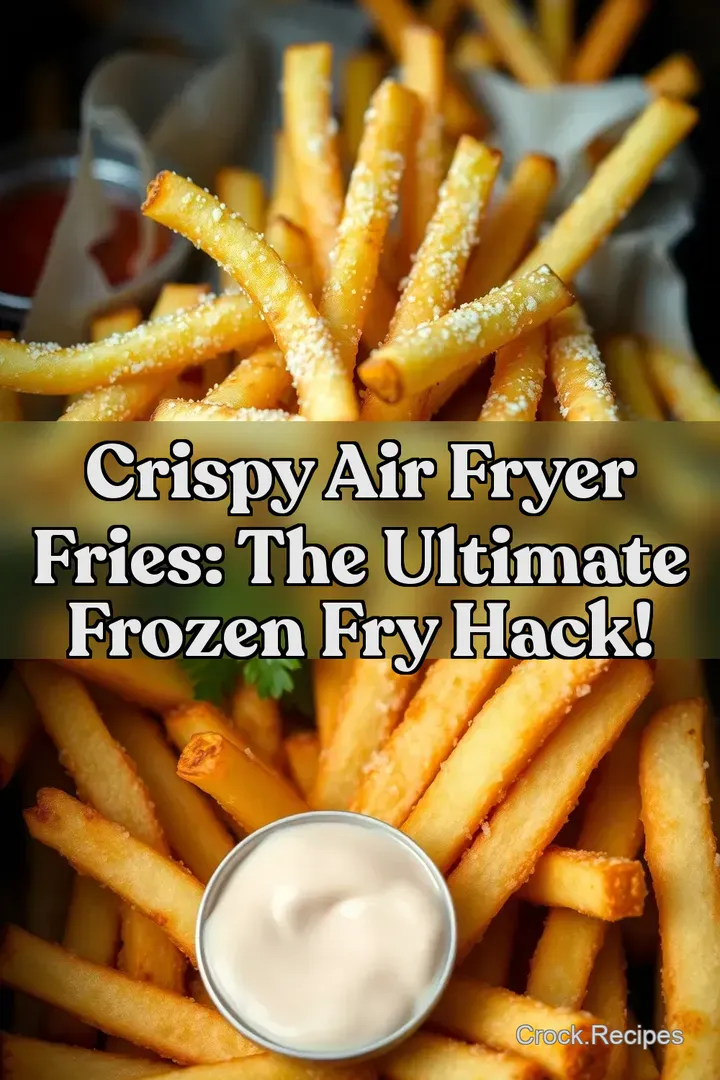Crispy Air Fryer Fries: The Ultimate Frozen Fry Hack! : PIN FOR LATER Crispy Air Fryer Fries: The Ultimate Frozen Fry Hack!